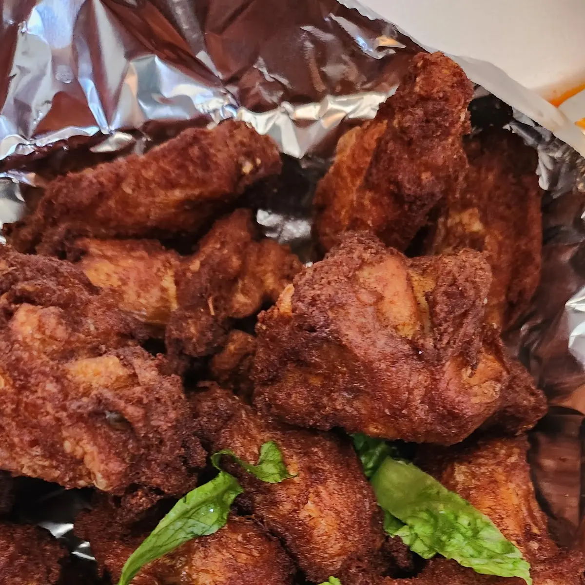 Chicken Wings Hot Sauce on the Side
