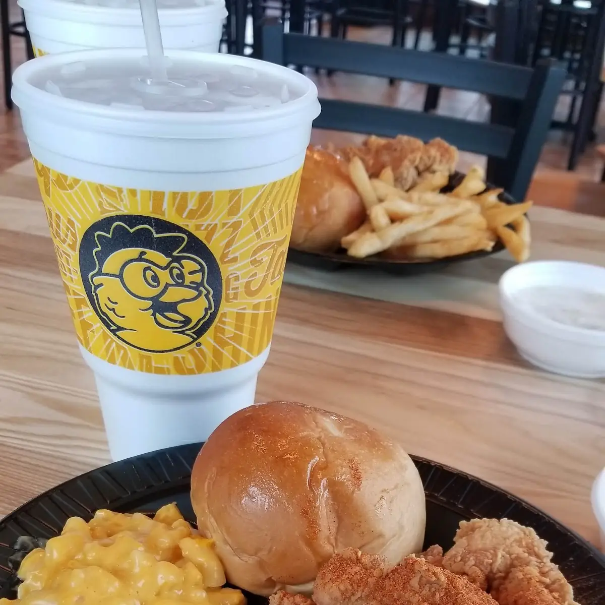 Spicy Chicken Strips Mac N Cheese Yeast Rolls