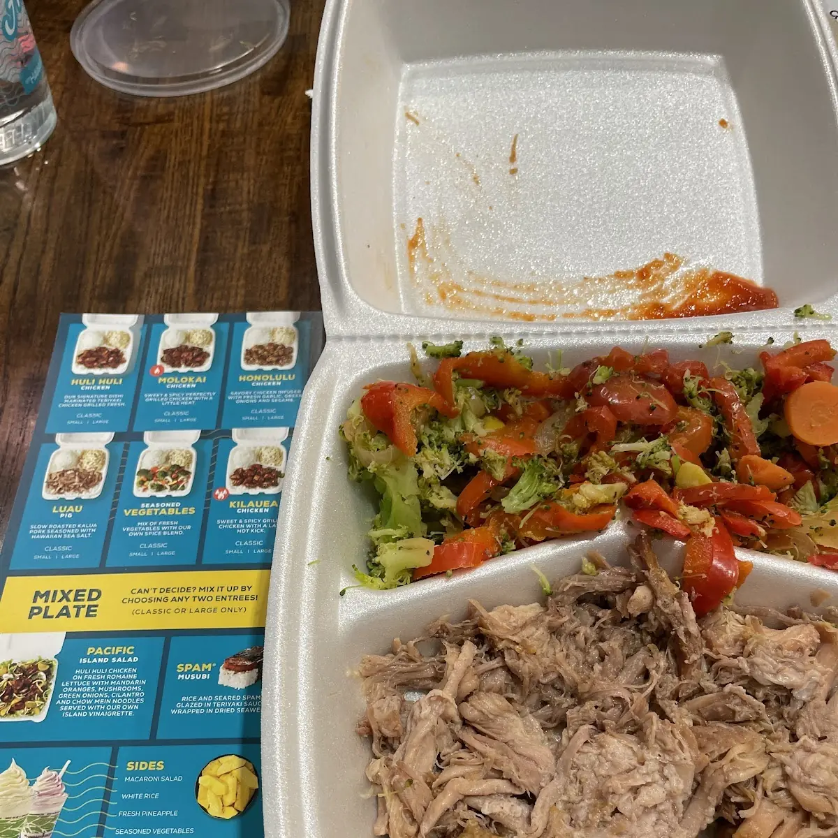 Luau Pig with Veggies as Low Carb Option