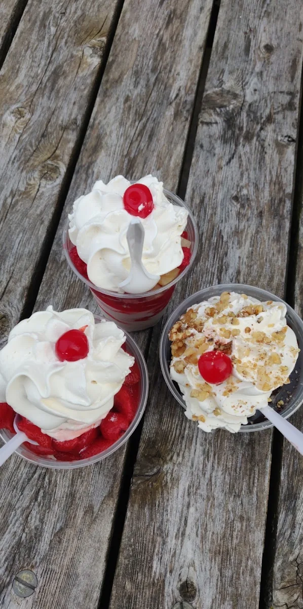 Strawberry Shortcake Sundae Hot Fudge Sundae