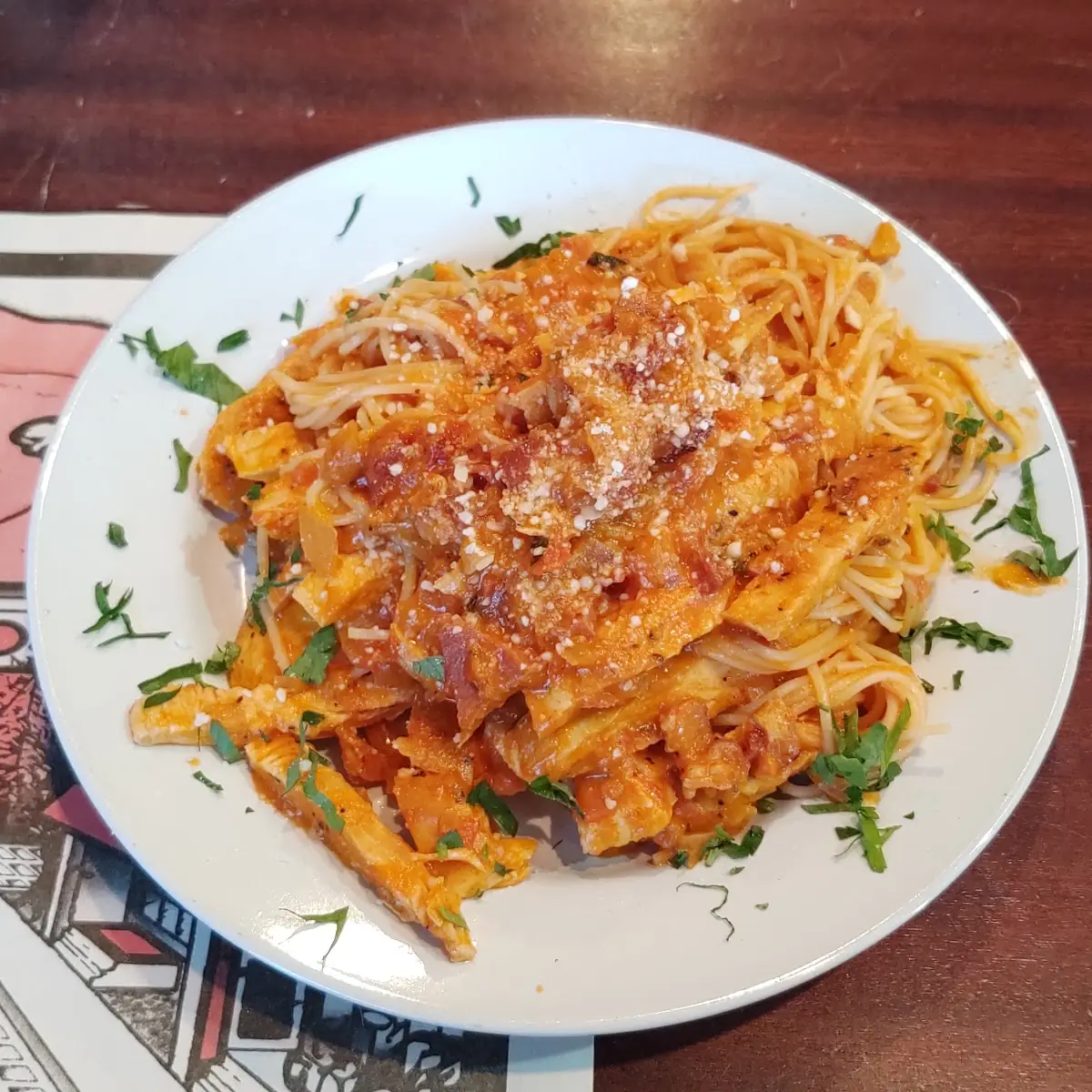 Grilled Chicken in Vodka Sauce
