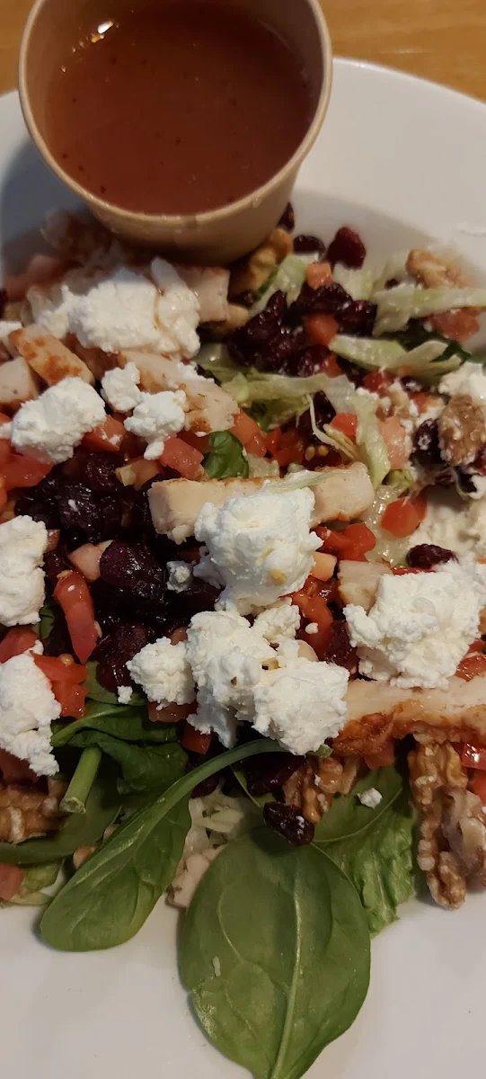 Cranberry Goat Cheese Salad, Pizza Delight