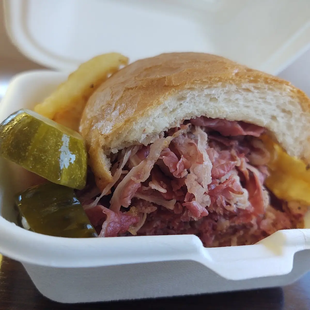 Hot Pastrami Sandwich
