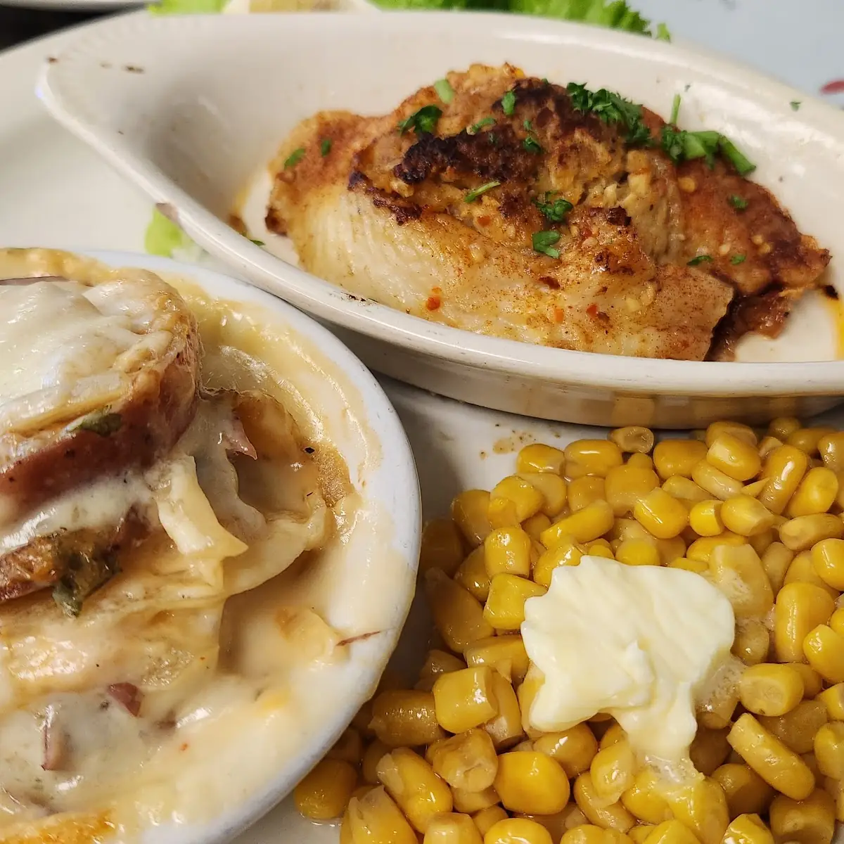 Stuff Haddock with Crab Cake