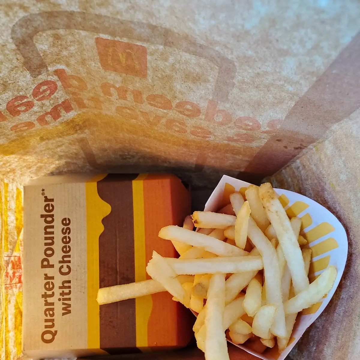 Quarter Pounder and Medium Fries