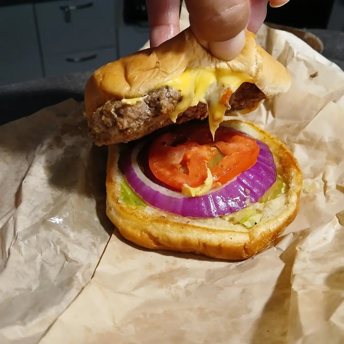 Green Chili Cheeseburger