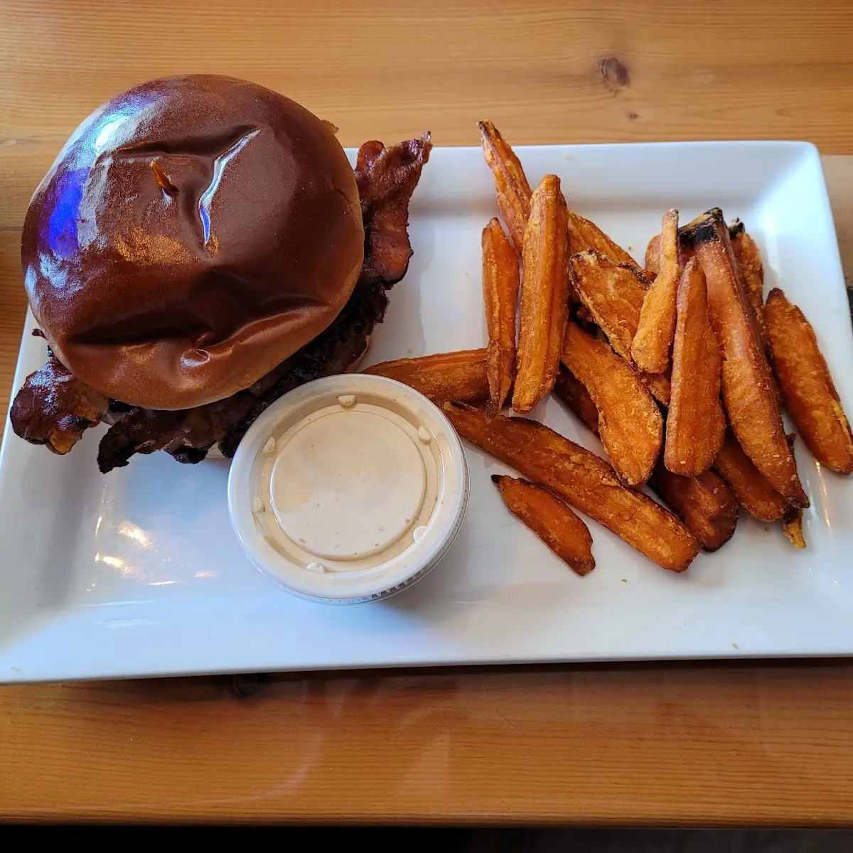 Backyard BBQ Cheddar Burger