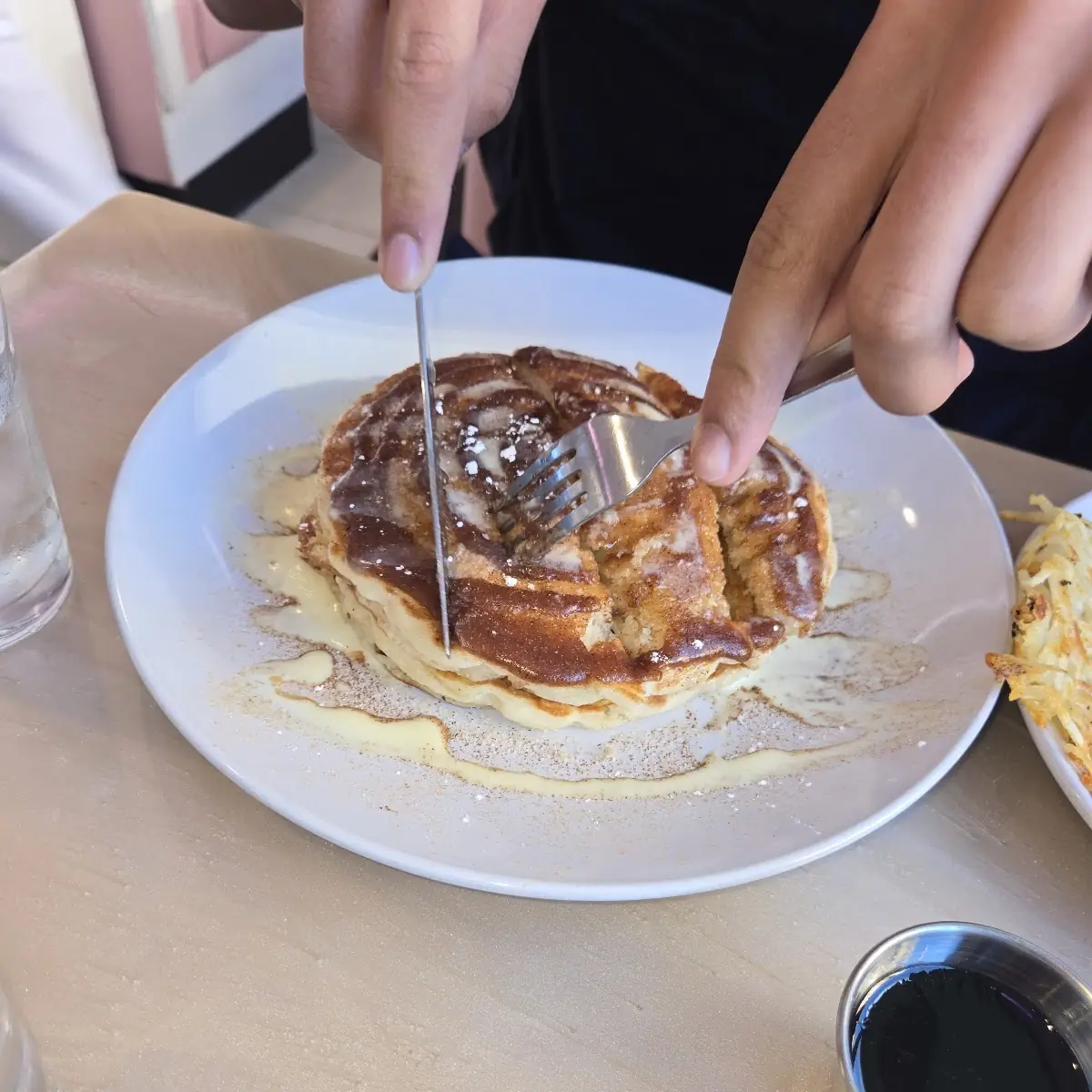 Cinnamon Roll Pancakes