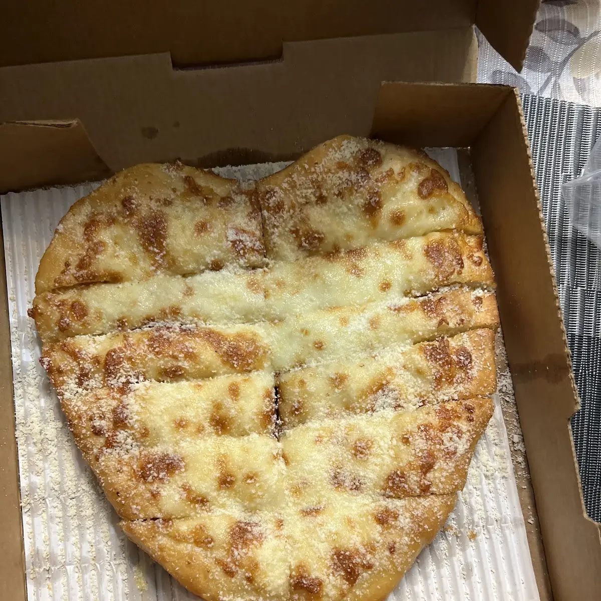 Heart Shaped Garlic Bread
