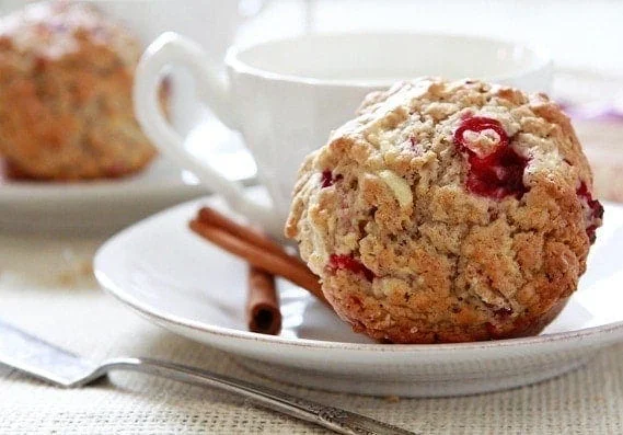 Cranberry Oatmeal Muffin, Javaroma Gourmet Coffee & Tea