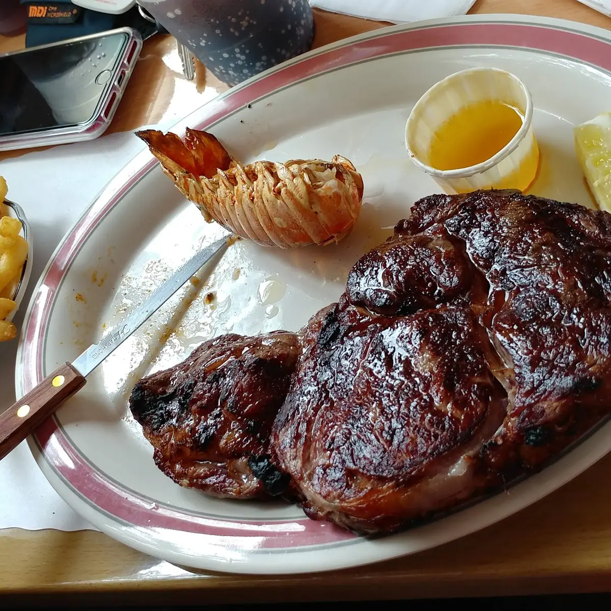 Strip Steak and Lobster Tail