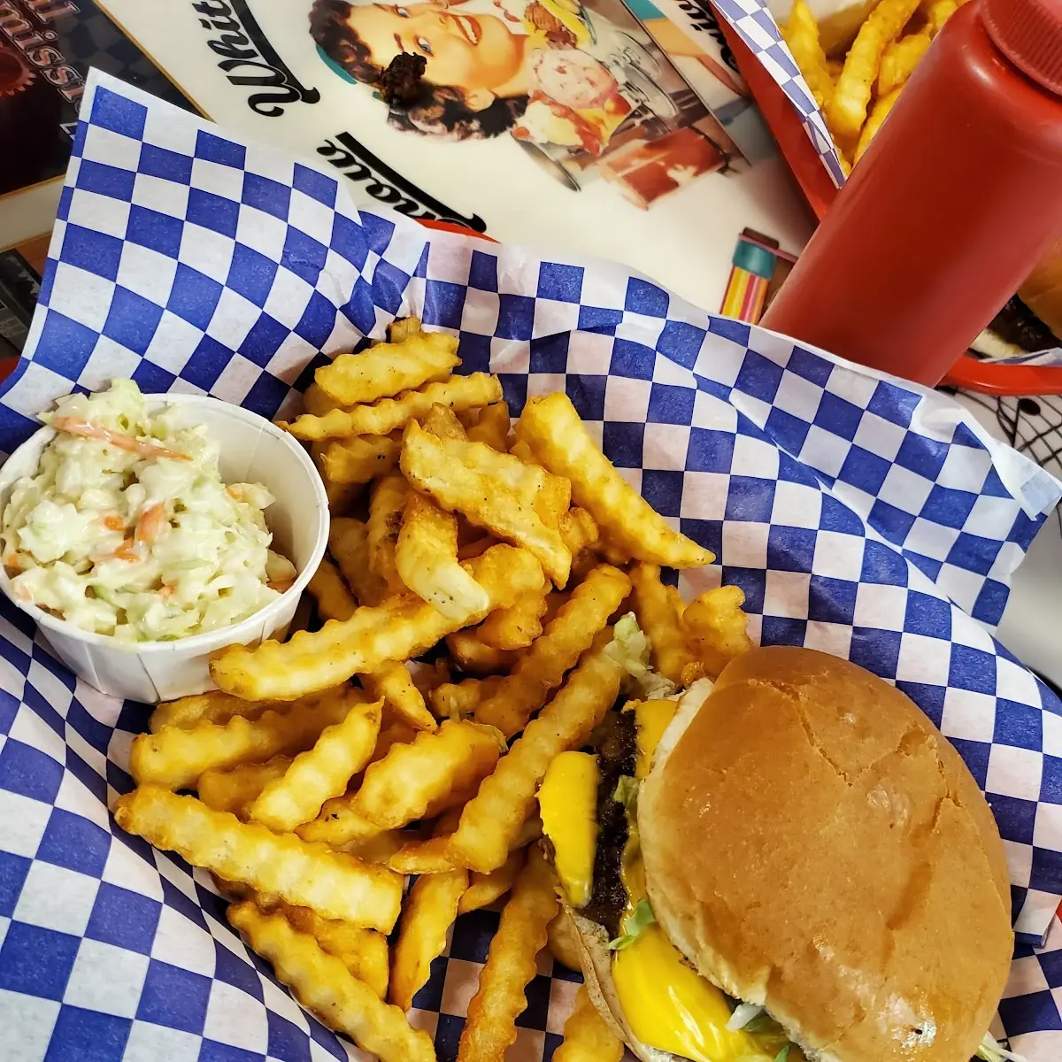 Bacon Cheeseburger Basket