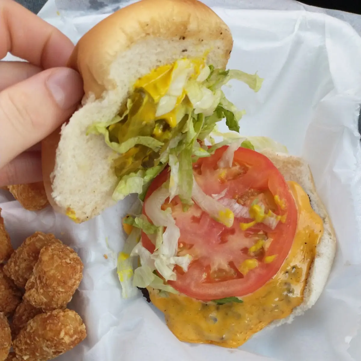 Cheeseburger and Tater Tots