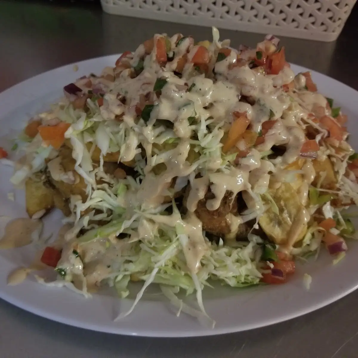 Pollo Frito Con Tajadas