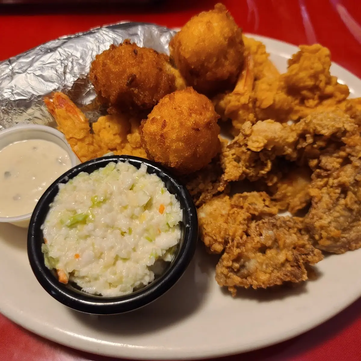 Fried Oysters and Shrimp