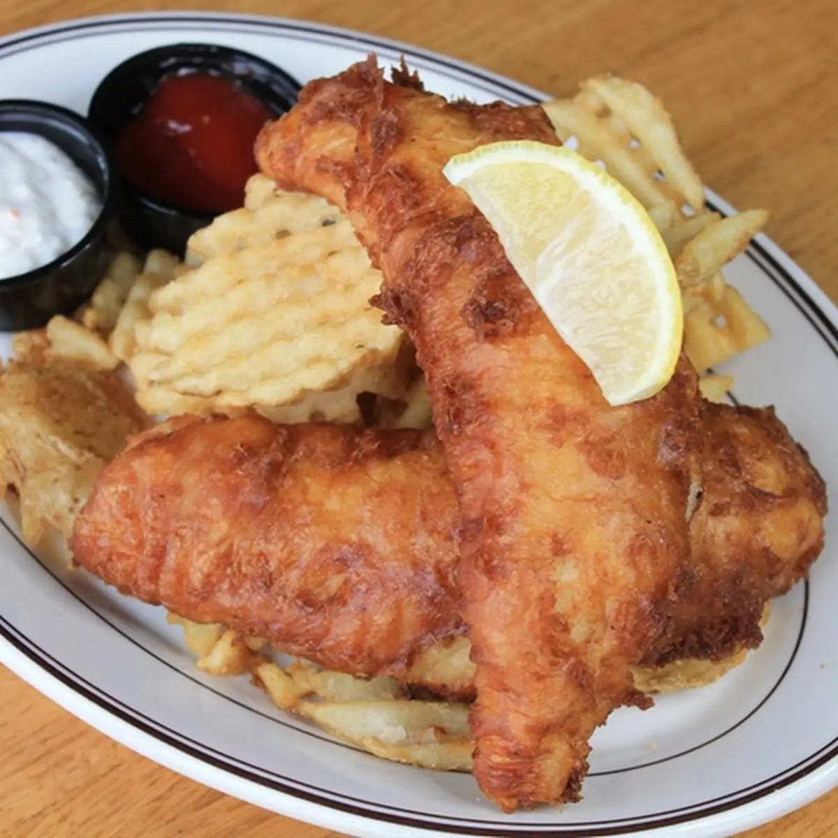 Fish and Chips with Dip