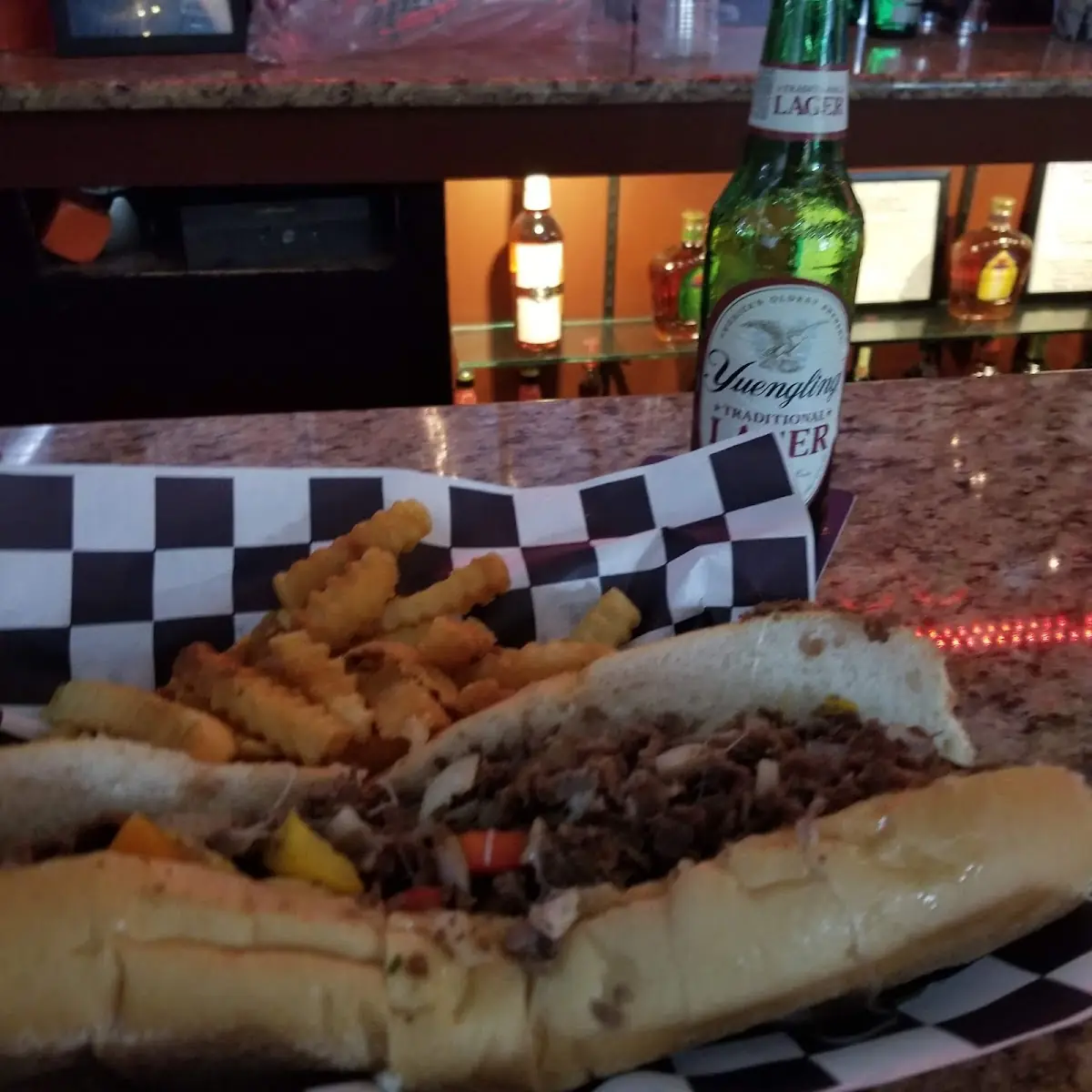 Loaded Philly Cheesesteak with Fries