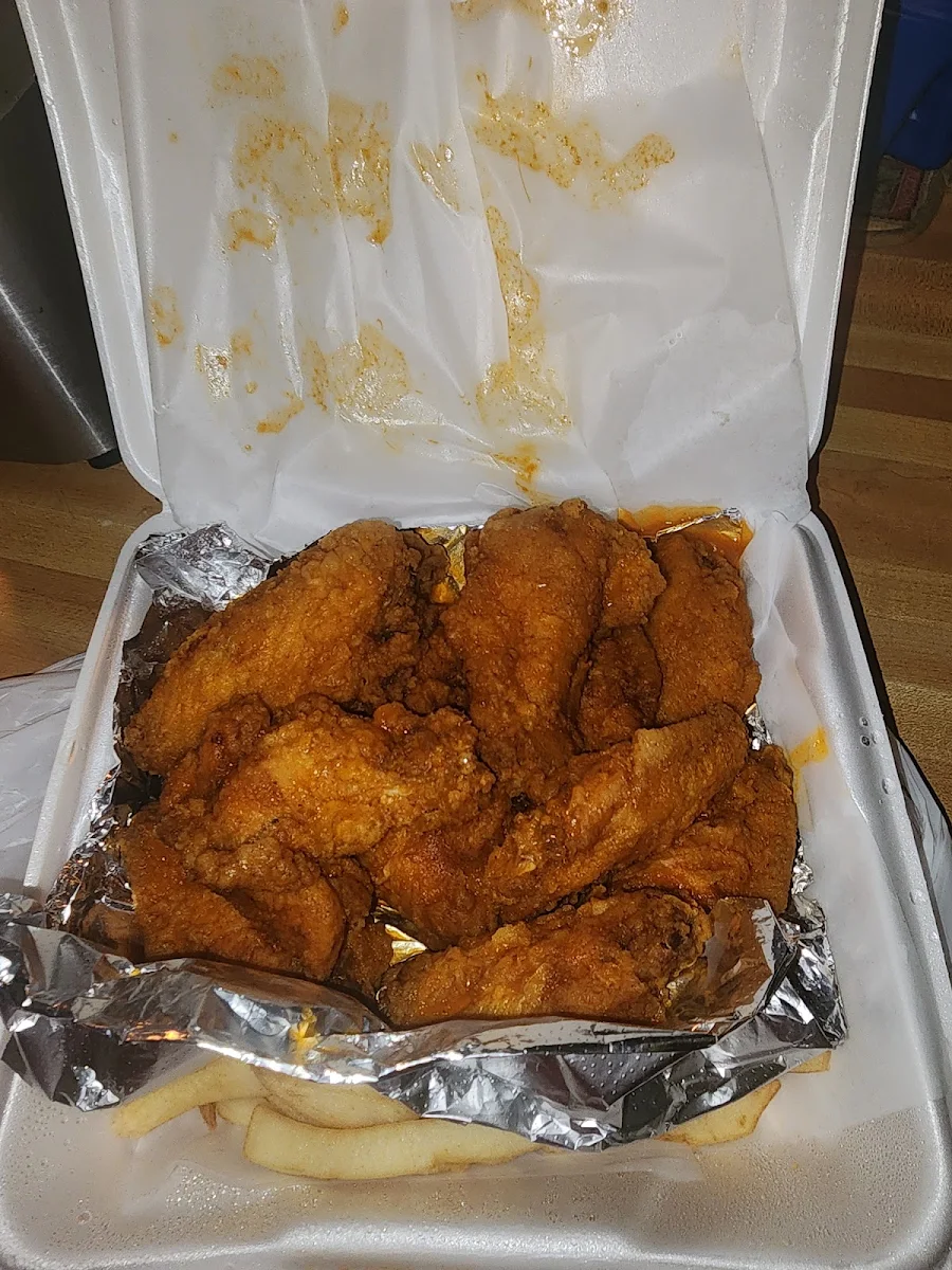 Buffalo Wings and Fries