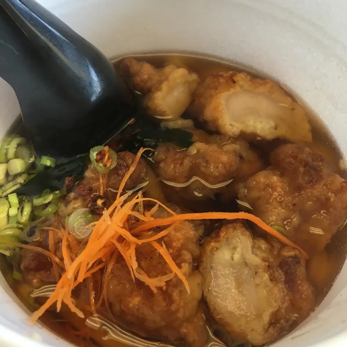Udon with Fried Chicken