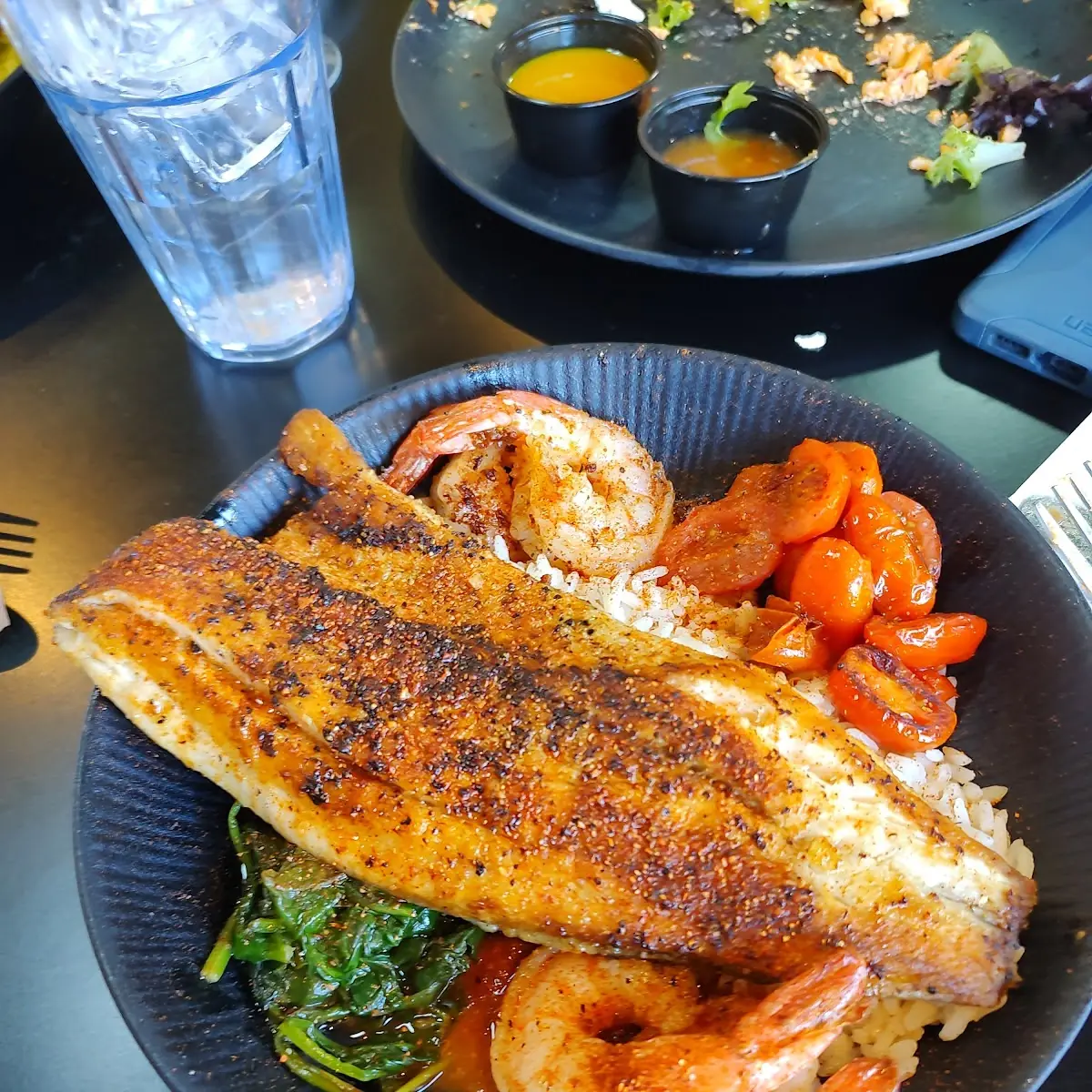 Blackened Sea Bass