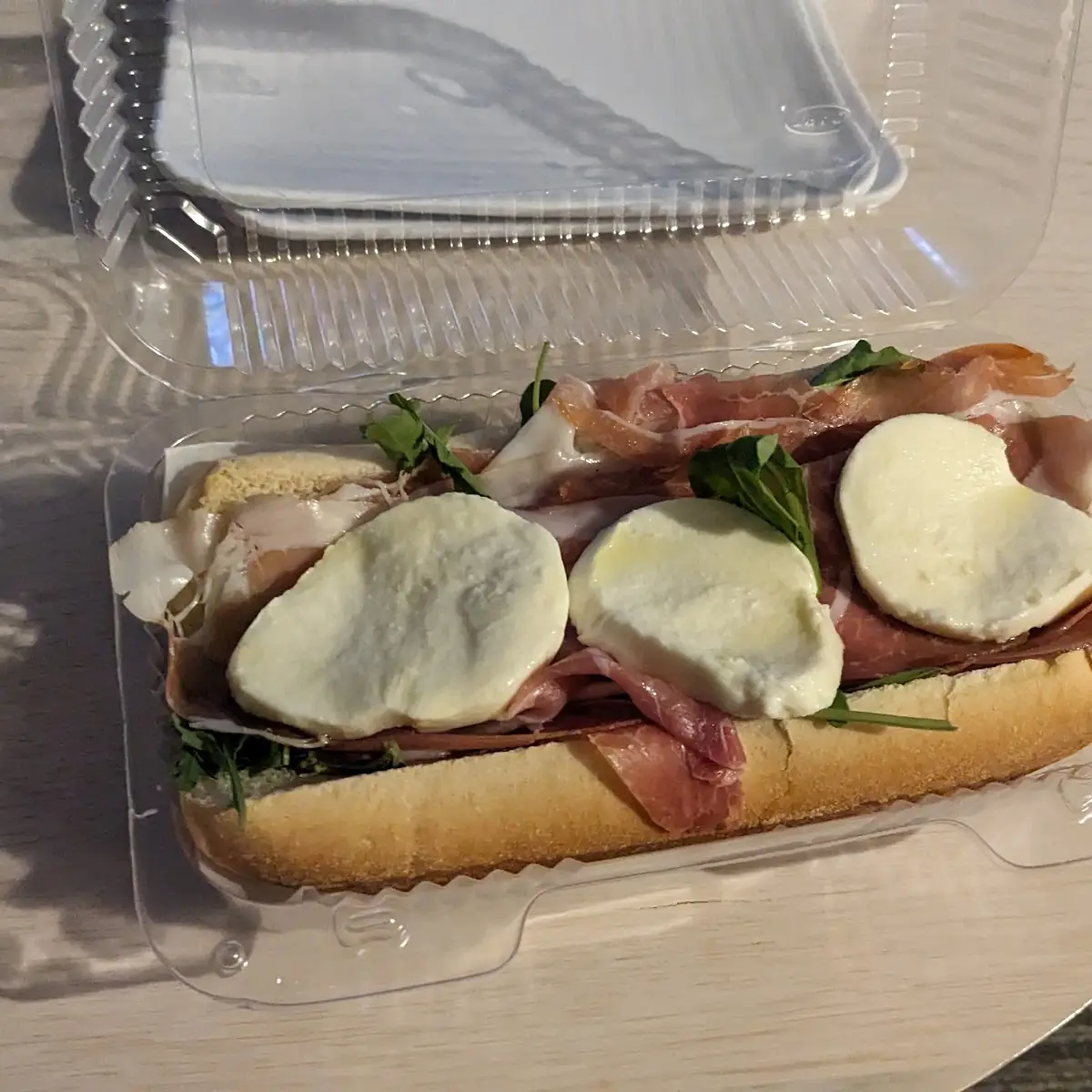 Prosciutto & Mozzarella Sandwich