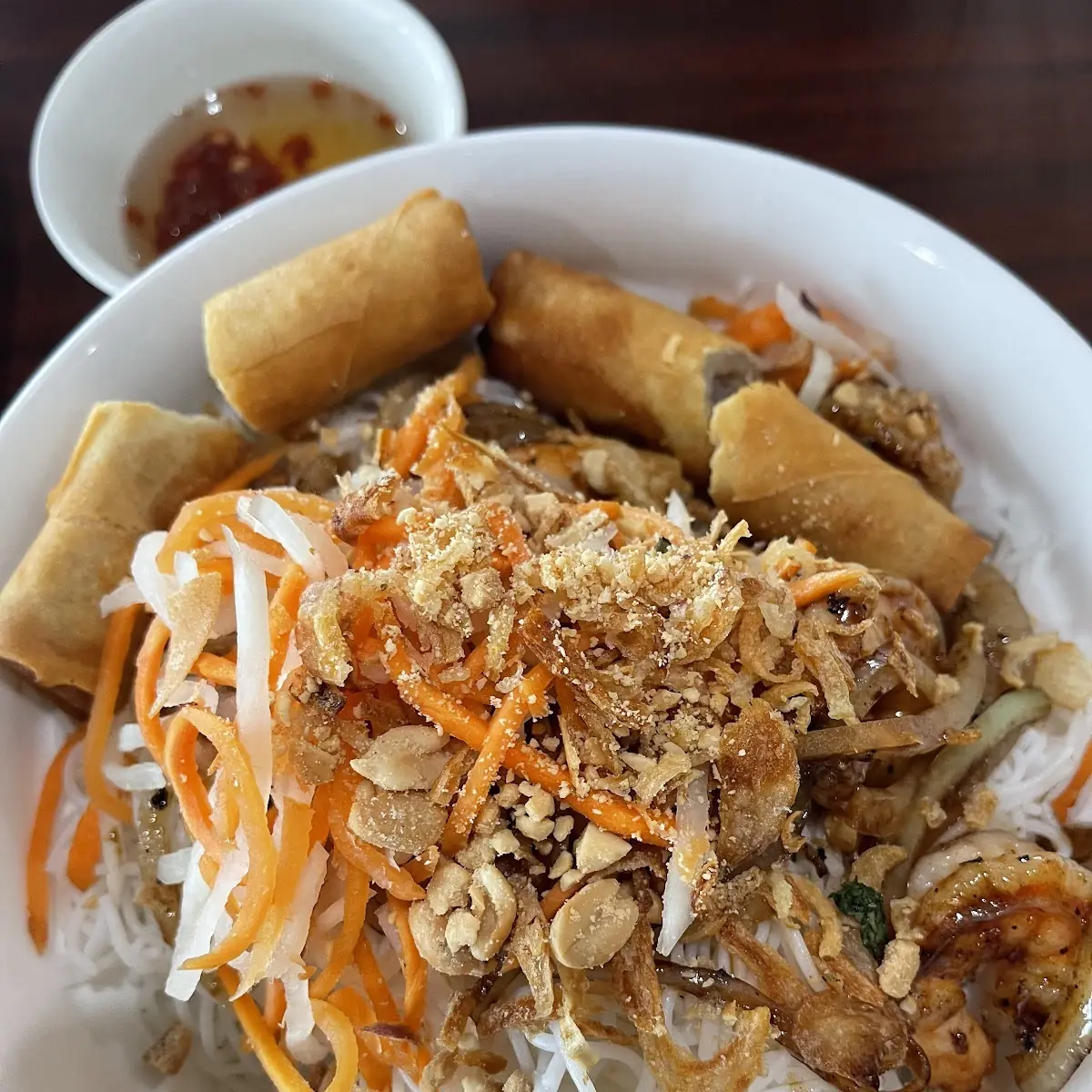 Bún Chả Giò Tôm