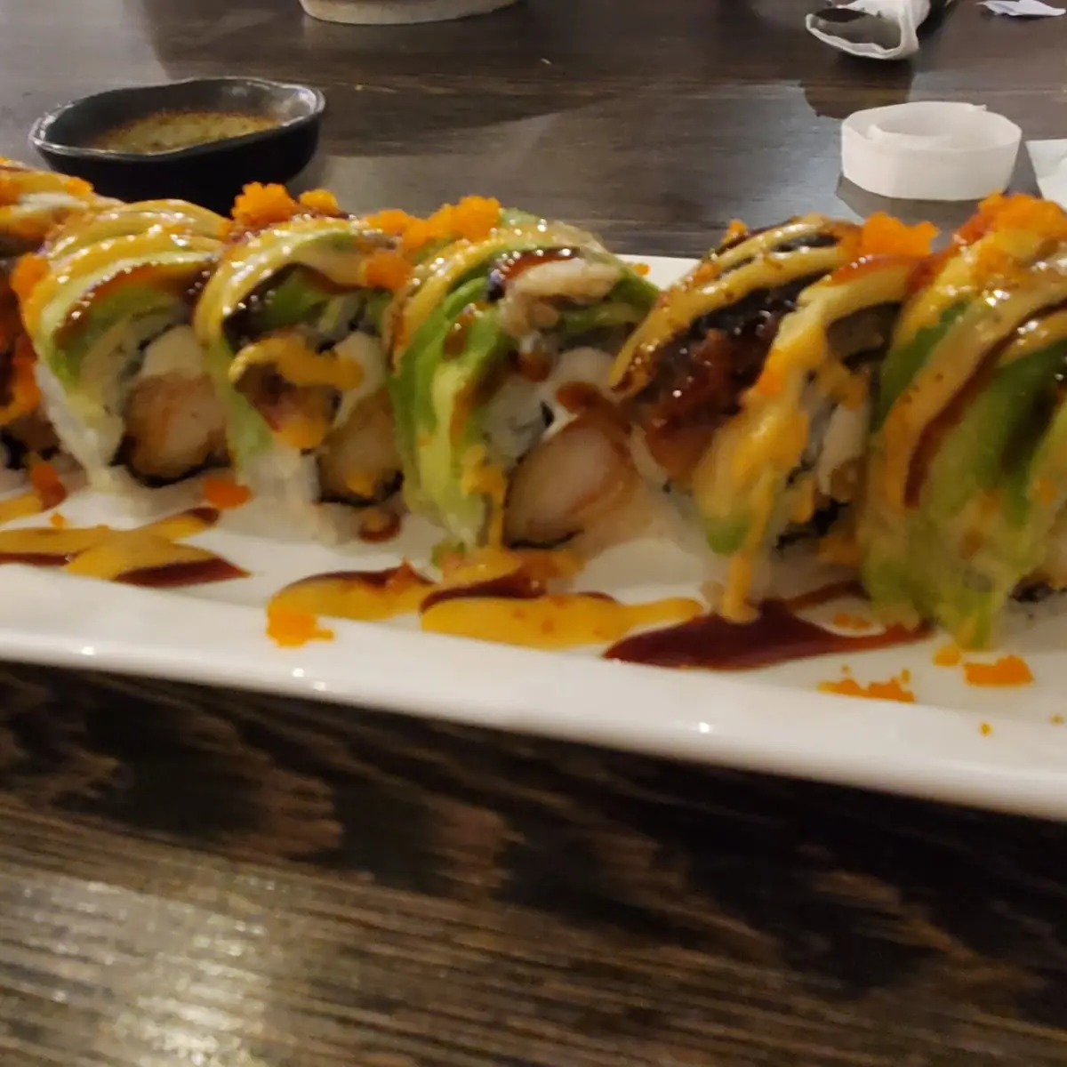 Spicy crabmeat roll