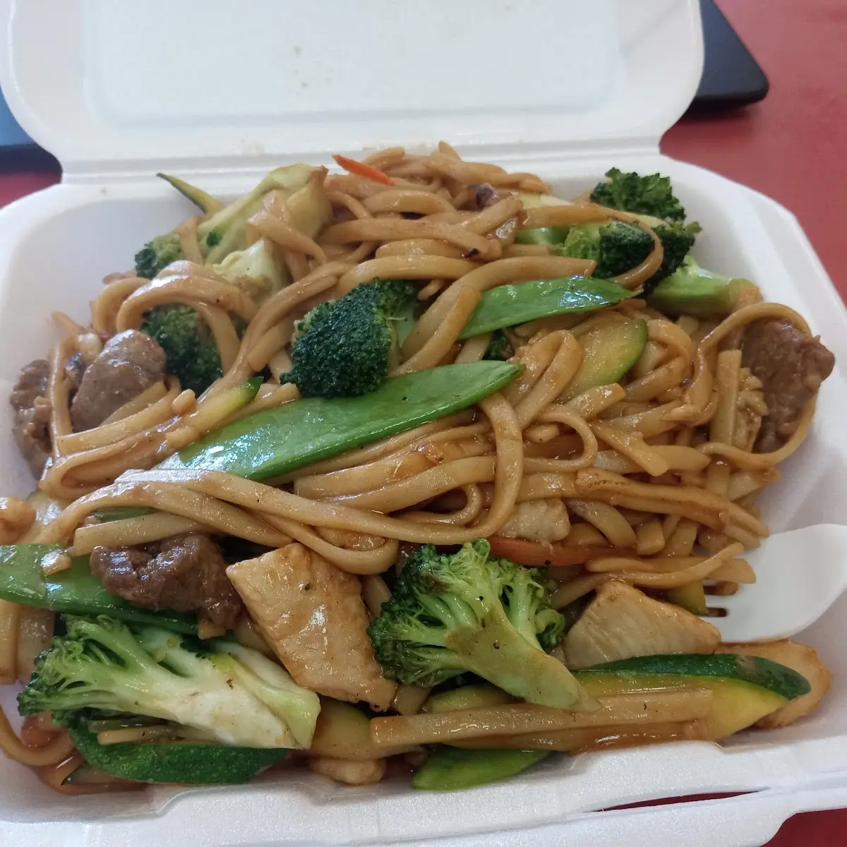 Combination Lo Mein - Chicken Beef and Shrimp