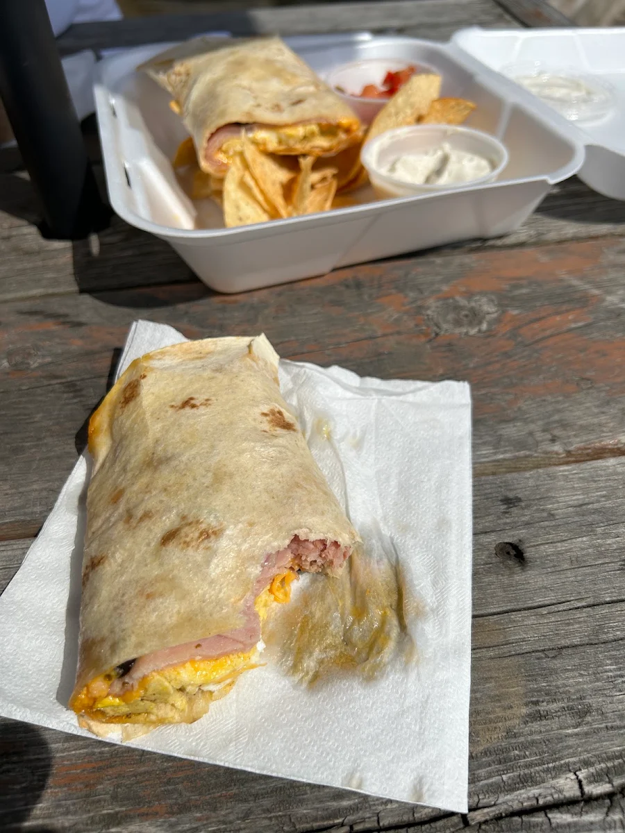 Breakfast Burrito with Ham