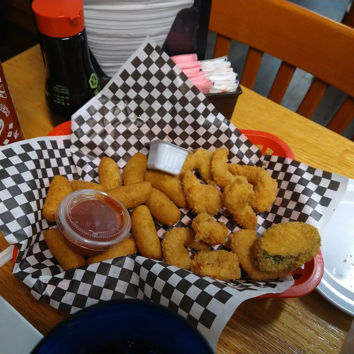 Fried Shrimp with Hush Puppies