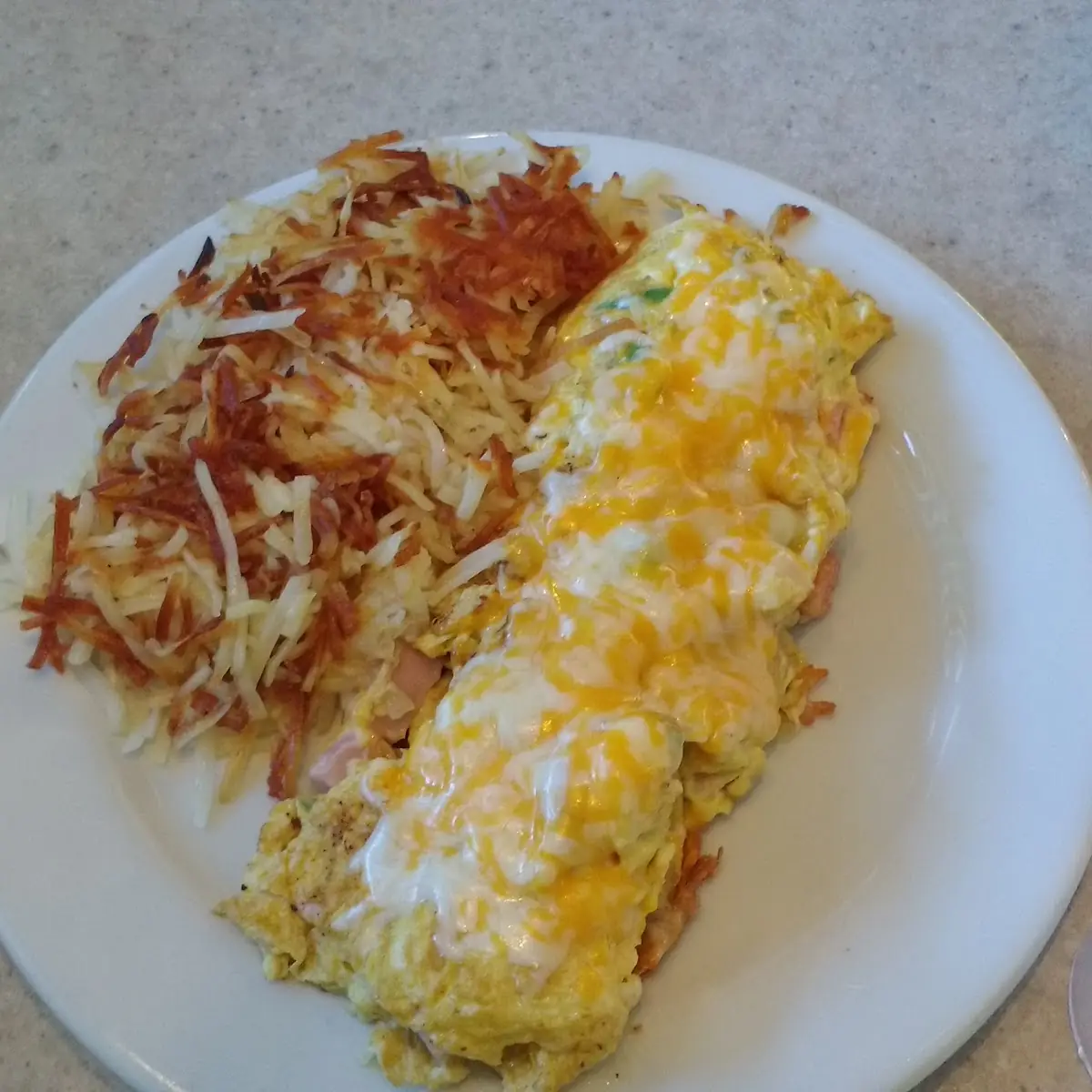 Corned Beef Hash Eggs and Hash Brown