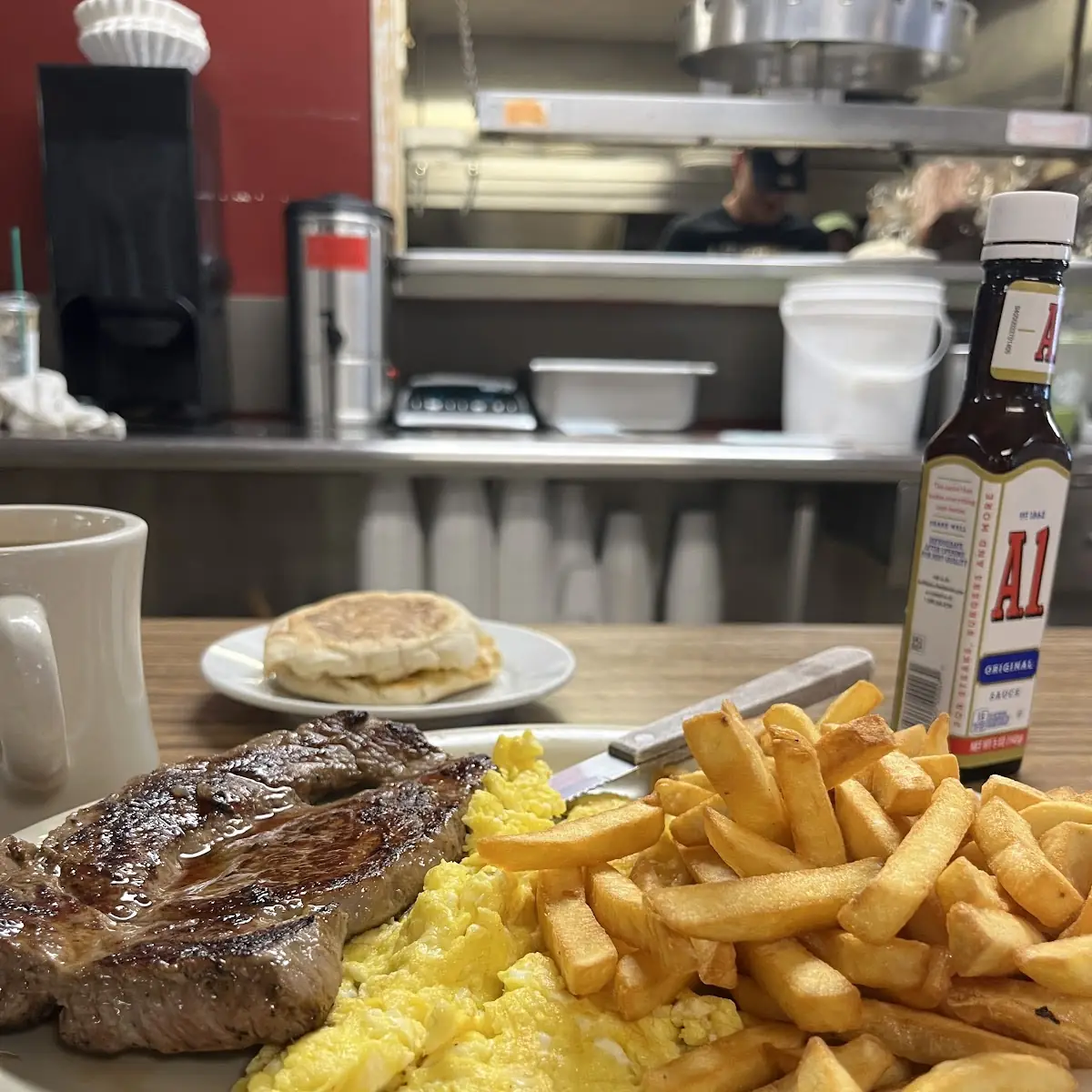 Sirloin Steak and Eggs