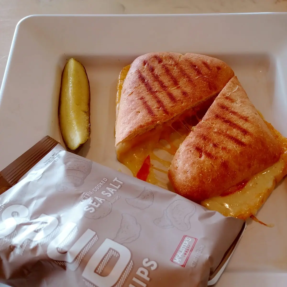 Four Cheese Grilled Cheese Sandwich