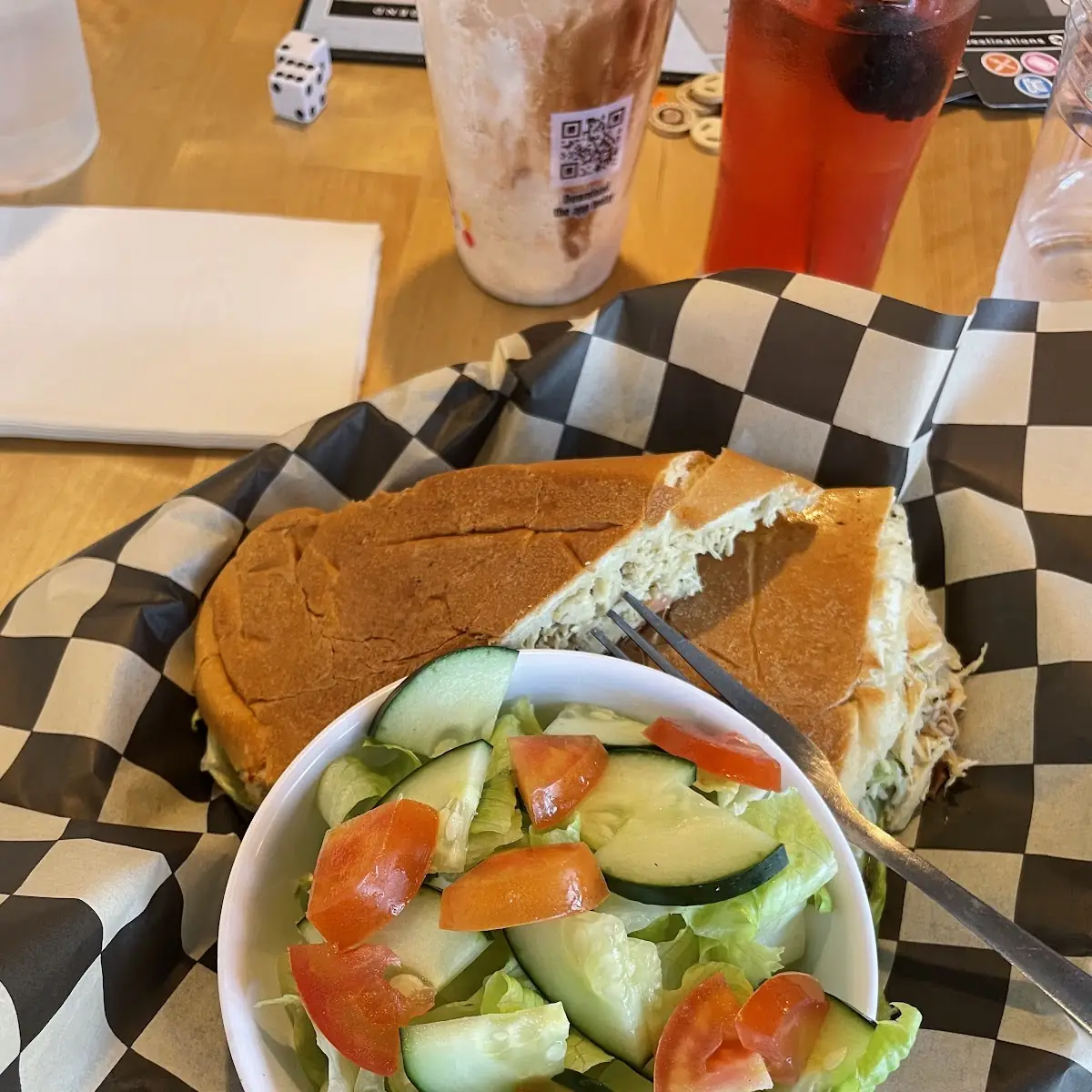 Chicken Sandwich with Salad