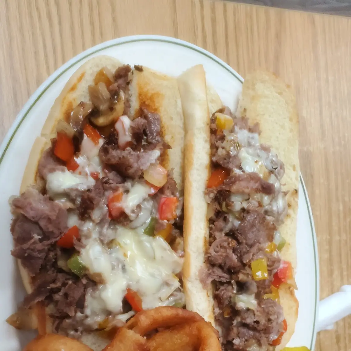 Foot Long Philly Steak and Cheese Sandwich