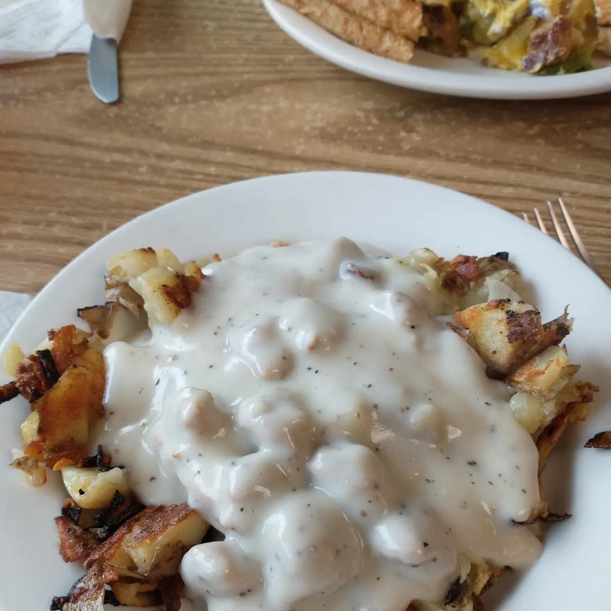 Sausage Gravy on Home Fries