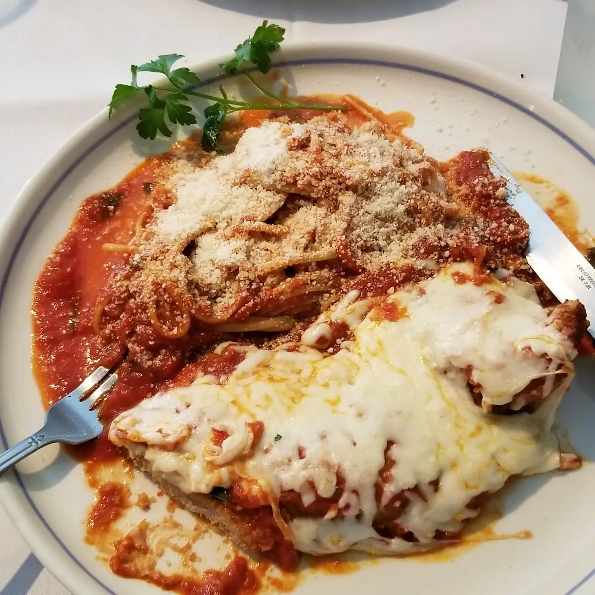 Veal Parmigiana Dinner