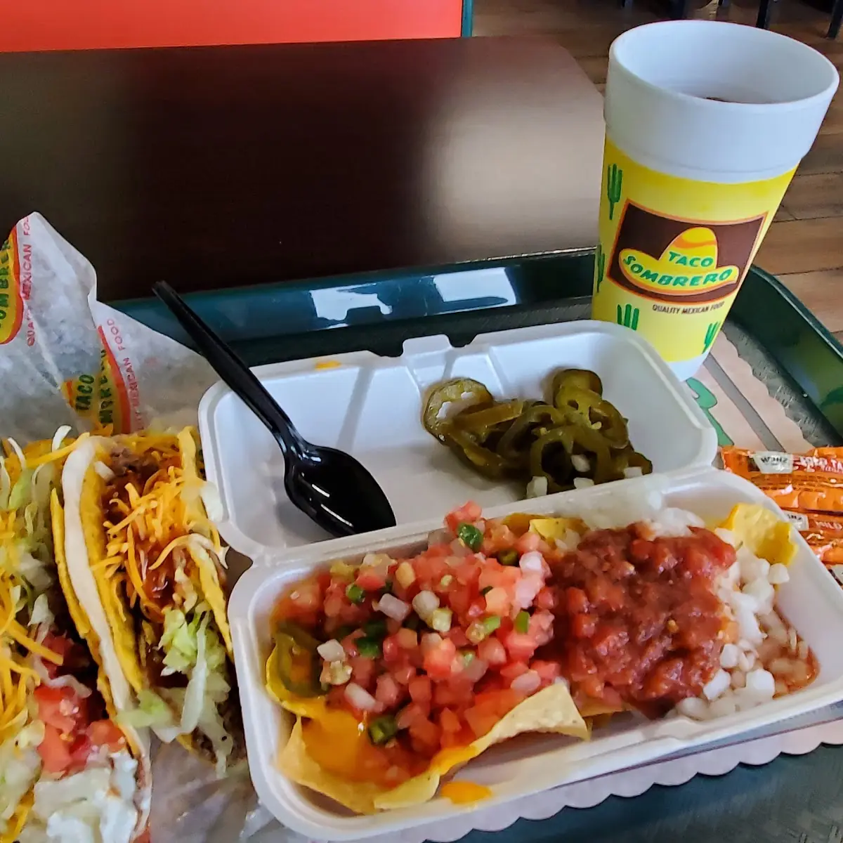 Beef Macho Taco Hardshell Beef Taco Small Nachoes
