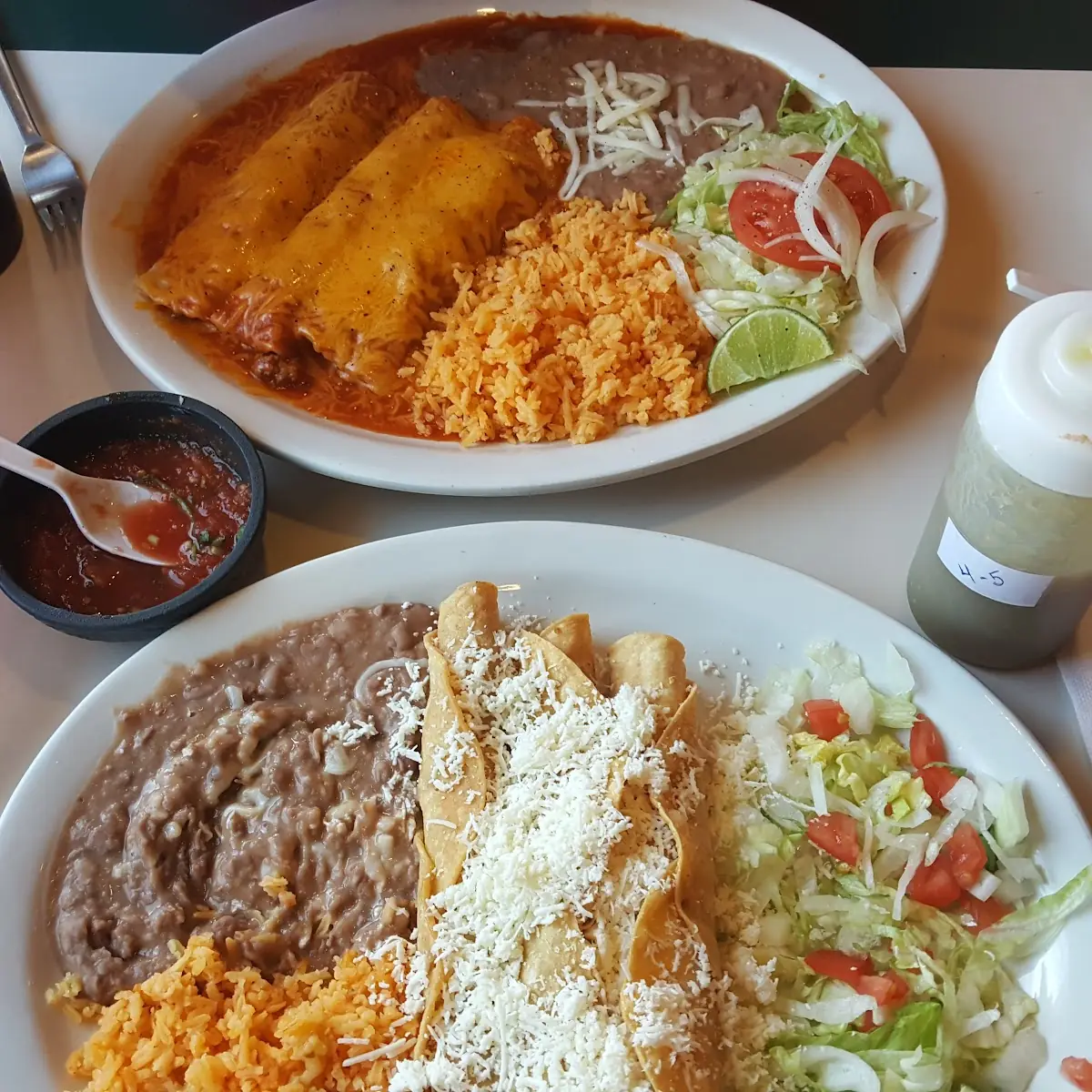 Enchiladas Suizas Dinner Platter