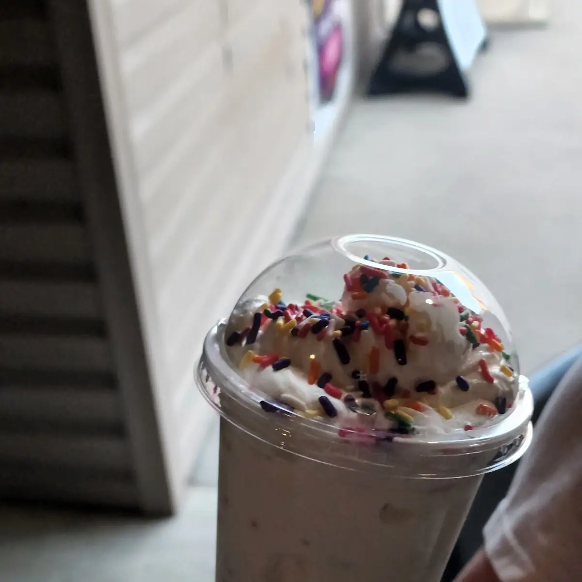 Vanilla Shake with Sprinkles