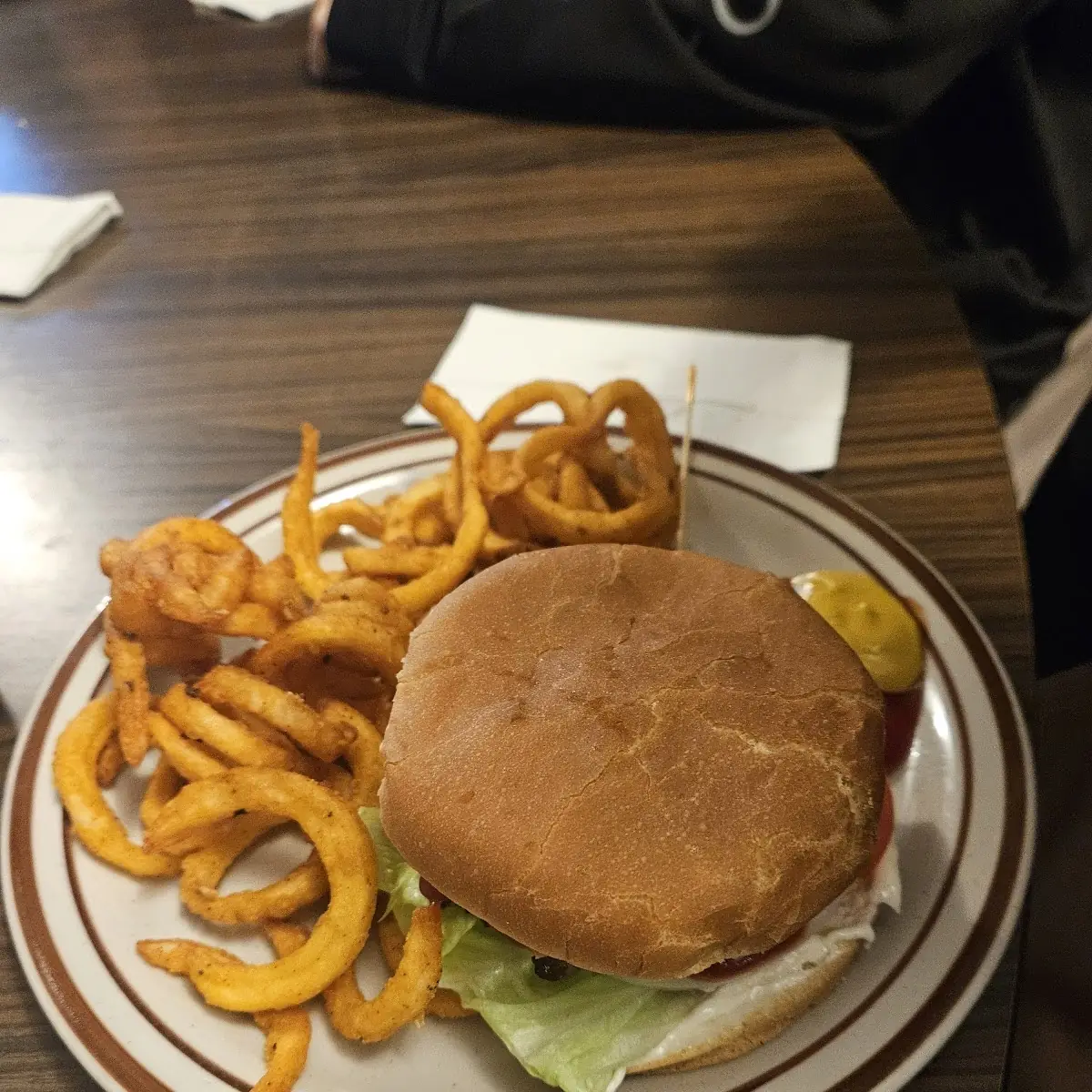 Bacon Cheeseburger and Fries