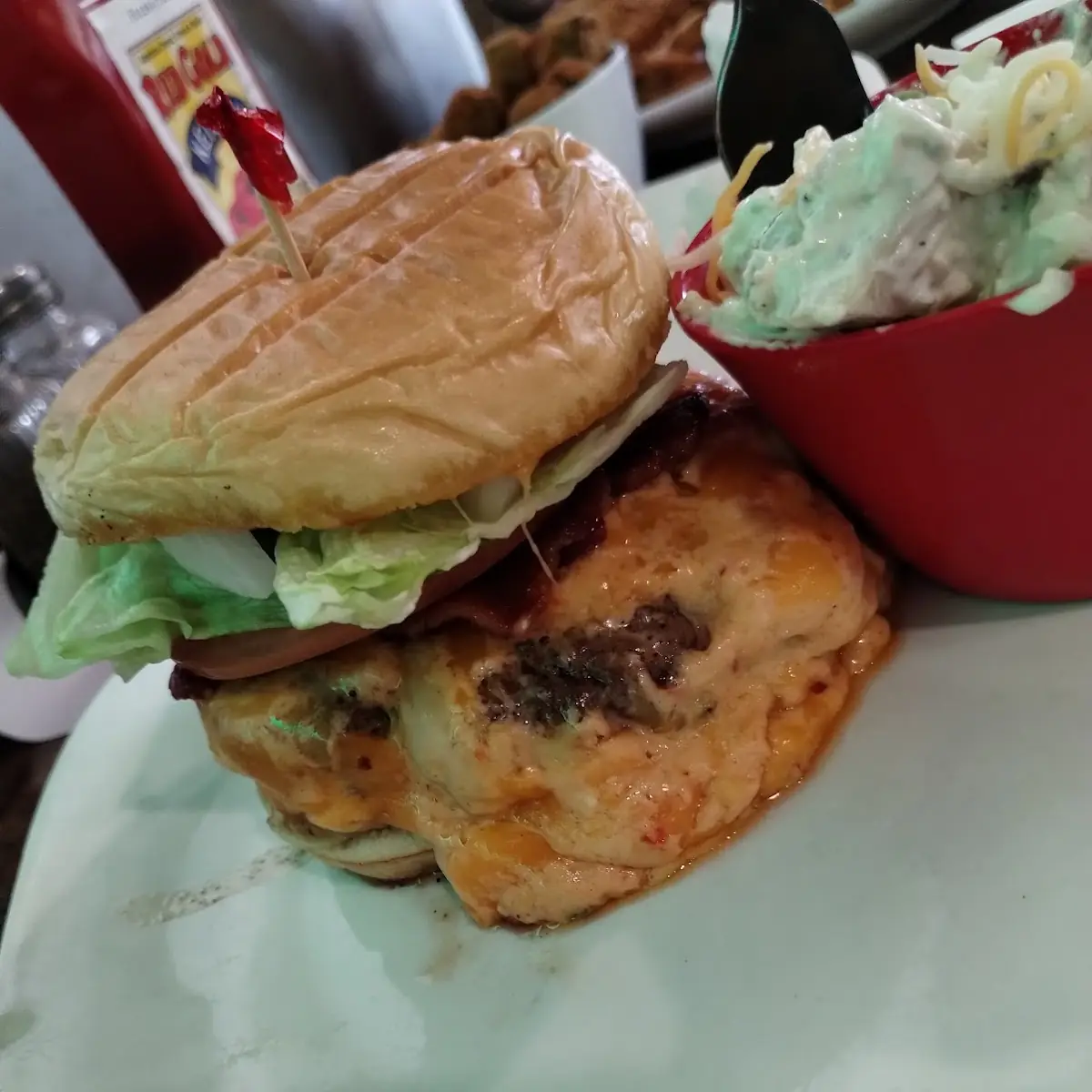 Burger & Fries with Cheese