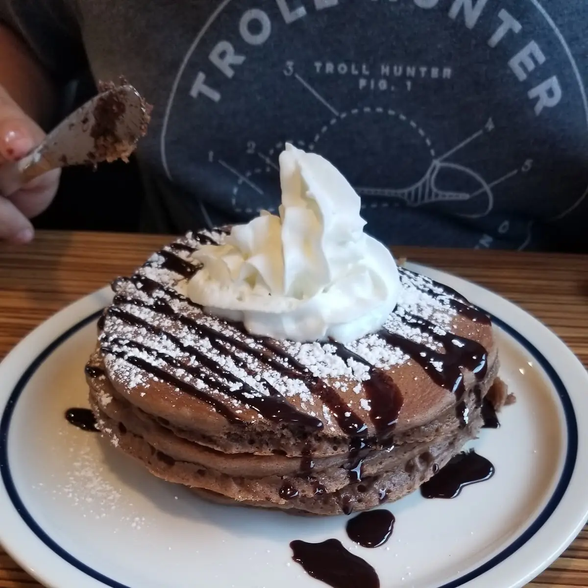 Double Chocolate Chip Pancakes