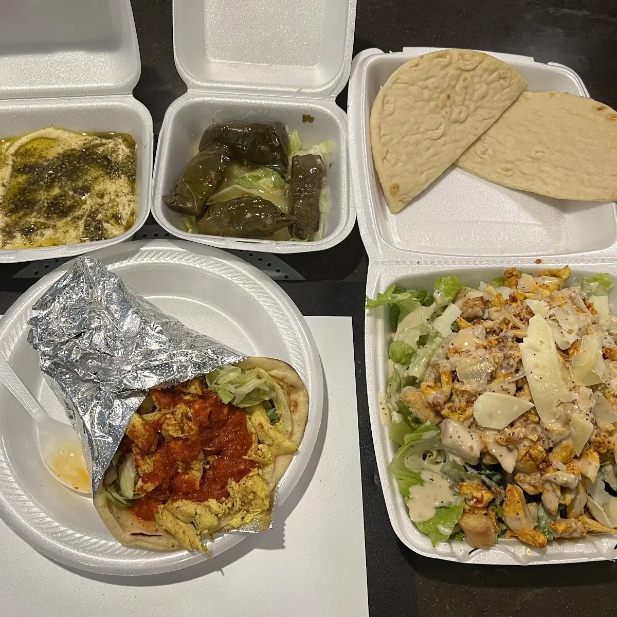 Grape Leaves and Hummus
