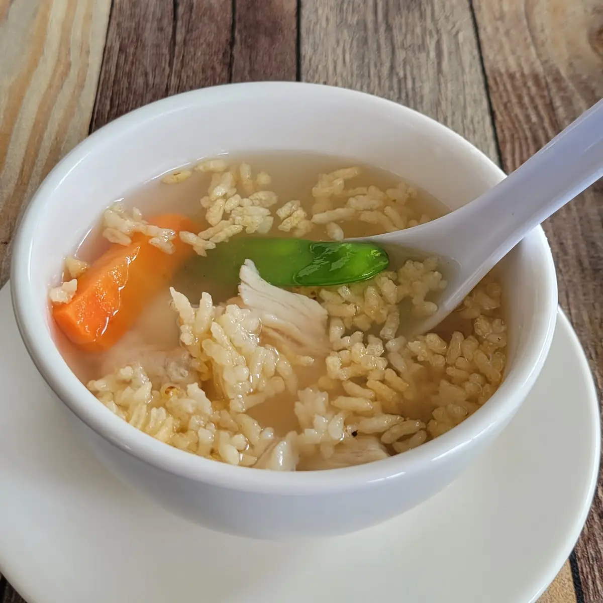 Three Flavor Sizzling Rice Soup
