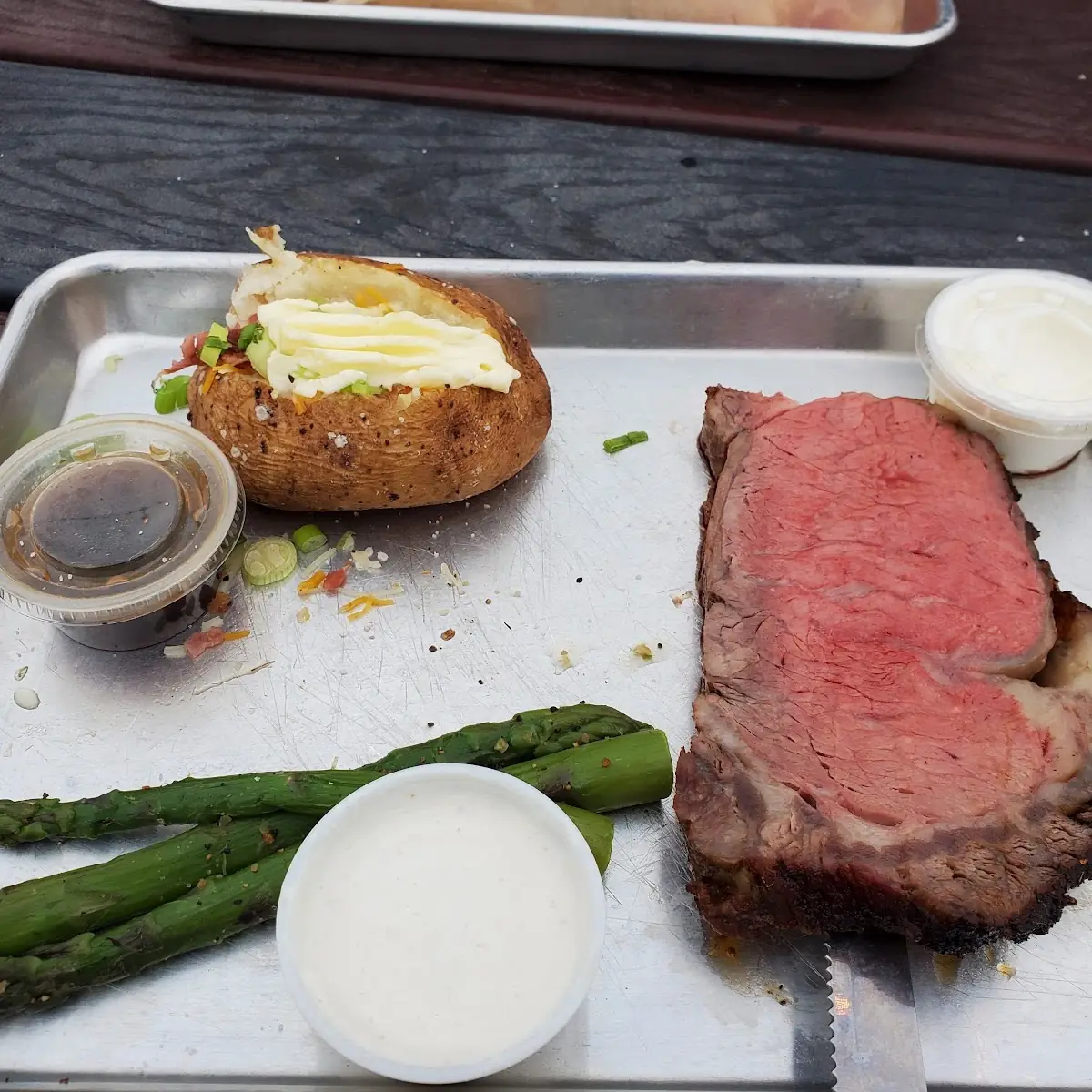 Prime Rib with Asparagus