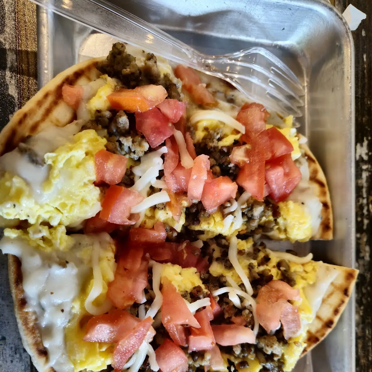 Grilled Breakfast Pizza