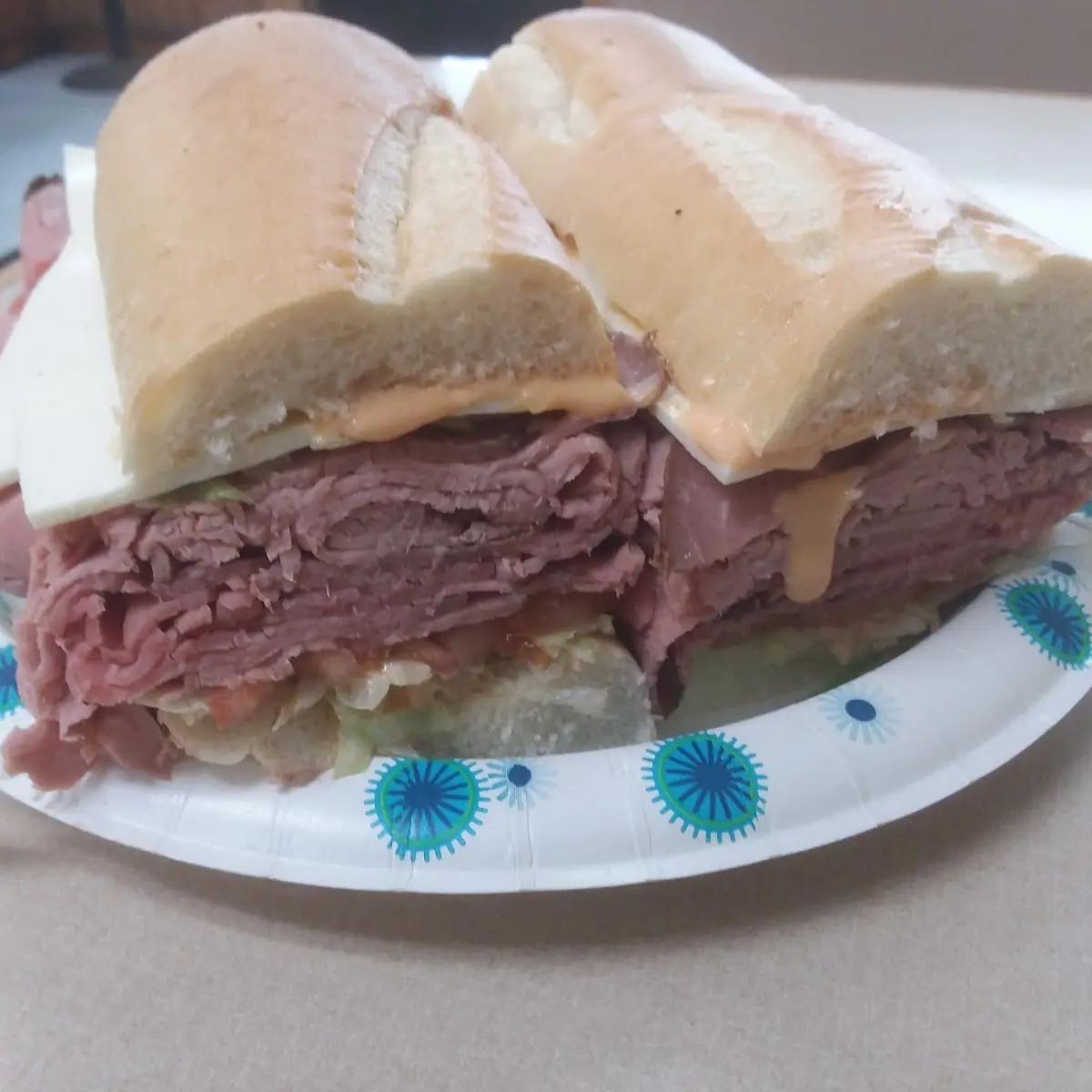 Roast Beef Sub Real Big You'll See