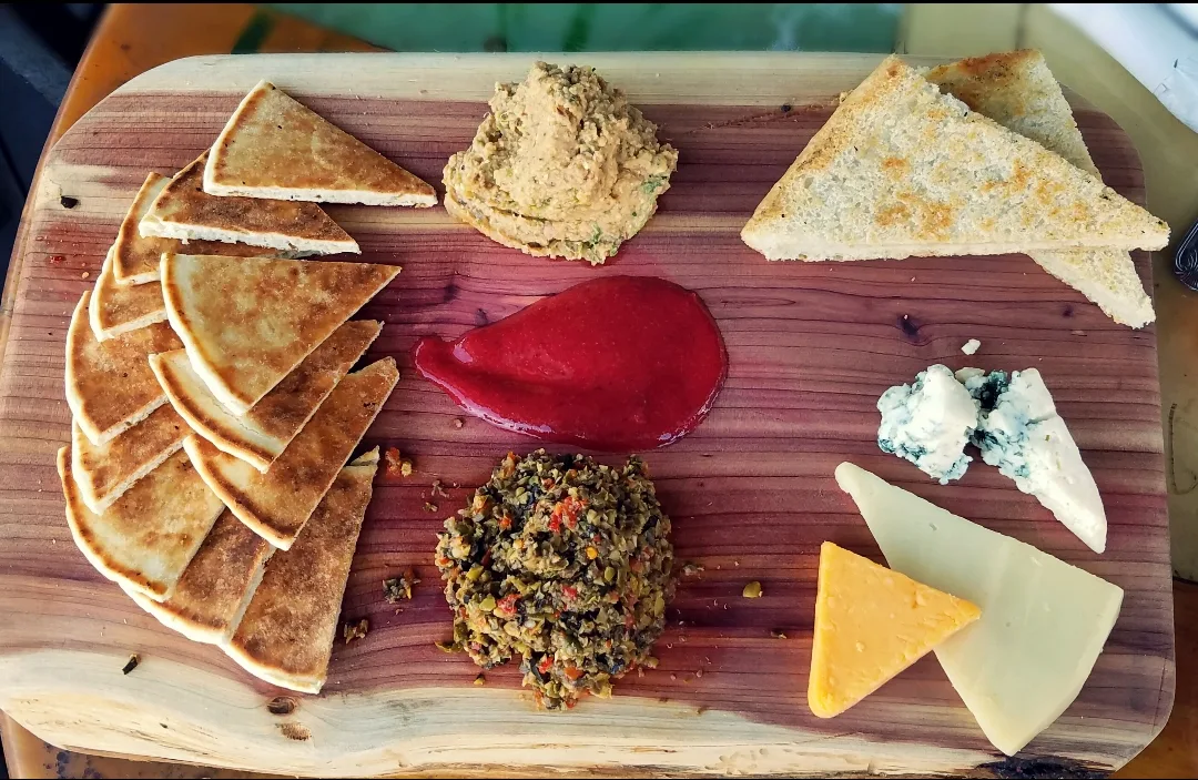 Cheese and Hummus Board