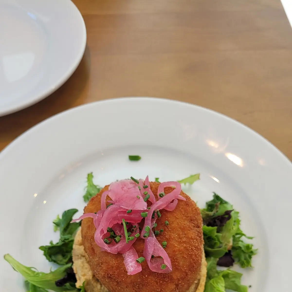 Crab Cake with Fried Green Tomatoes